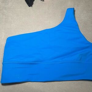 Lululemon Athletica Blue One-Shoulder Sports Bra